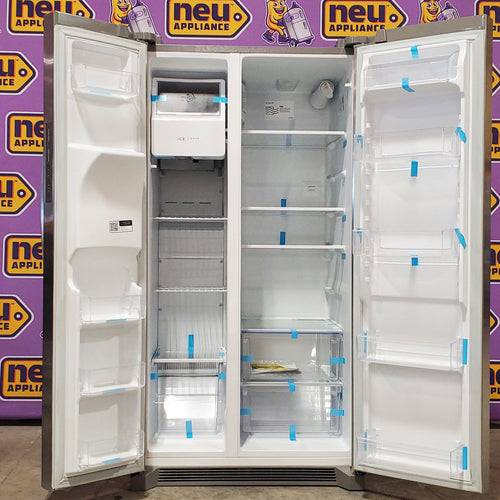 Frigidaire 25.6 cu. ft. ENERGY STAR Side by Side Refrigerator with Exterior Water and Ice Dispenser in Stainless Steel 3SD944 - FRSS2623AS - Scratch & Dent (Moderate)