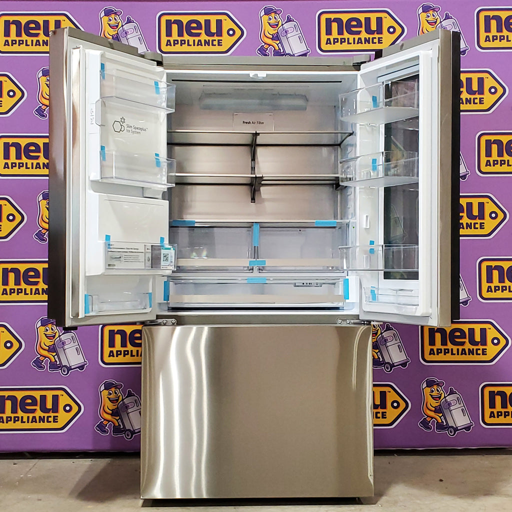 LG 26 cu. ft. Counter-Depth French Door Refrigerator in Stainless Steel with Mirror InstaView™ 8SD051 - LRYKC2606S - Open Box