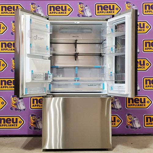 LG 26 cu. ft. Counter-Depth French Door Refrigerator in Stainless Steel with Mirror InstaView™ 8SD051 - LRYKC2606S - Open Box