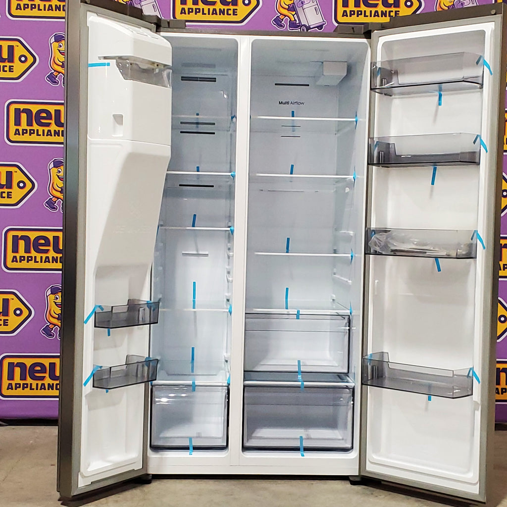 Hisense 29.1 cu. ft. Standard Depth Side by Side Refrigerator Stainless Steel 3SD734 - HRS290P5FSE - Scratch & Dent (Minor)