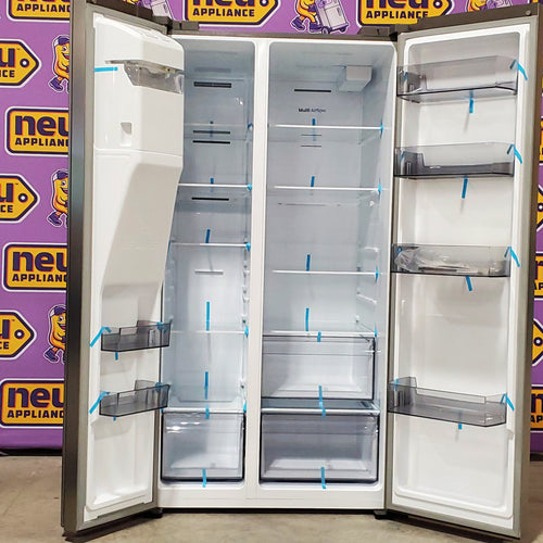 Hisense 29.1 cu. ft. Standard Depth Side by Side Refrigerator Stainless Steel 3SD734 - HRS290P5FSE - Scratch & Dent (Minor)