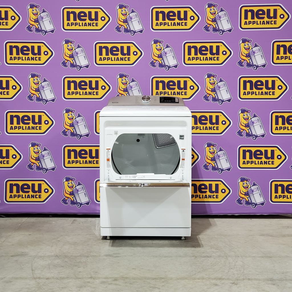 Pictures of Maytag Smart Top Load Electric 7.4 Cu. Ft. Steam Dryer with Extra Power and Advanced Moisture Sensing 6SD57 - MED7230HW - Open Box - Neu Appliance Outlet - Discount Appliance Outlet in Austin, Tx