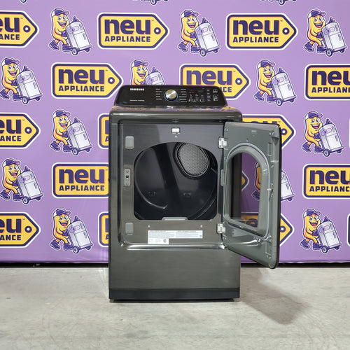 Samsung 7.4 cu. ft. Smart Electric Dryer with Sensor Dry in Brushed Black 24SD03 - DVE47CG3500V - Scratch & Dent (Minor)