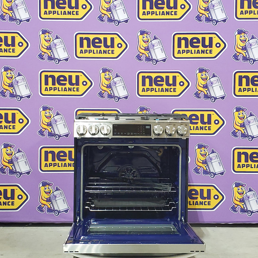 Pictures of LG 6.3 cu ft. Smart wi-fi Enabled ProBake Convection® InstaView® Gas Slide-In Range with Air Fry in Print Proof Stainless Steel 10SD34 - LSGL6335F - Open Box - Neu Appliance Outlet - Discount Appliance Outlet in Austin, Tx