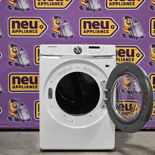 Samsung 7.5 cu. ft. Front Load Electric Dryer with Smart Care in White 6SD50 - DVE45T6000W - Scratch & Dent (Minor)