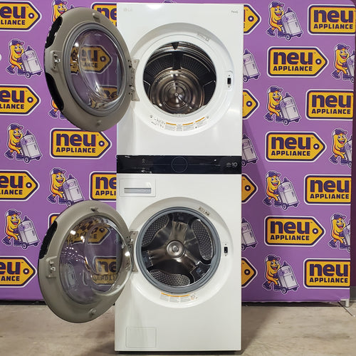 LG Single Unit LG WashTower™ with Center Control™ 5.0 cu. ft. Front Load Washer and 7.8 cu. ft. Electric Ventless Heat Pump Dryer 5SD275 - WKHC252HWA - Scratch & Dent (Minor)