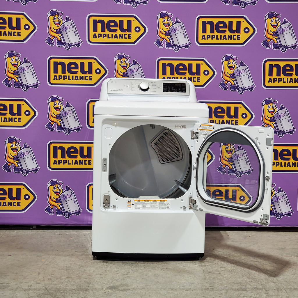 Pictures of LG 7.3 cu. ft. Ultra Large Capacity Smart Wi-Fi Enabled Electric Dryer with Sensor Dry Technology 1CR05113 - DLE7300WE - Certified Refurbished - Neu Appliance Outlet - Discount Appliance Outlet in Austin, Tx
