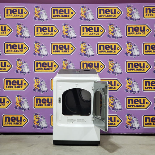 Pictures of Samsung White Smart Electric 7.4 Cu. Ft. Dryer with Sensor Dry and Steam Sanitize+ 6SD47 - DVE52A5500W - Scratch & Dent (Minor) - Neu Appliance Outlet - Discount Appliance Outlet in Austin, Tx
