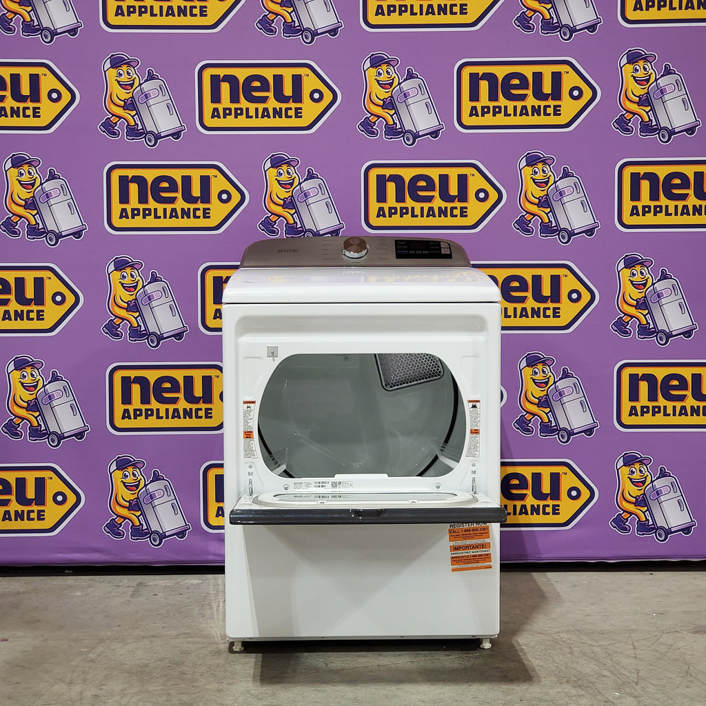 Pictures of Maytag 7.4 Cu. Ft. Top Load Electric Dryer with Extra Power and Advanced Moisture Sensing 6SD082 - MED6205RW - Open Box - Neu Appliance Outlet - Discount Appliance Outlet in Austin, Tx