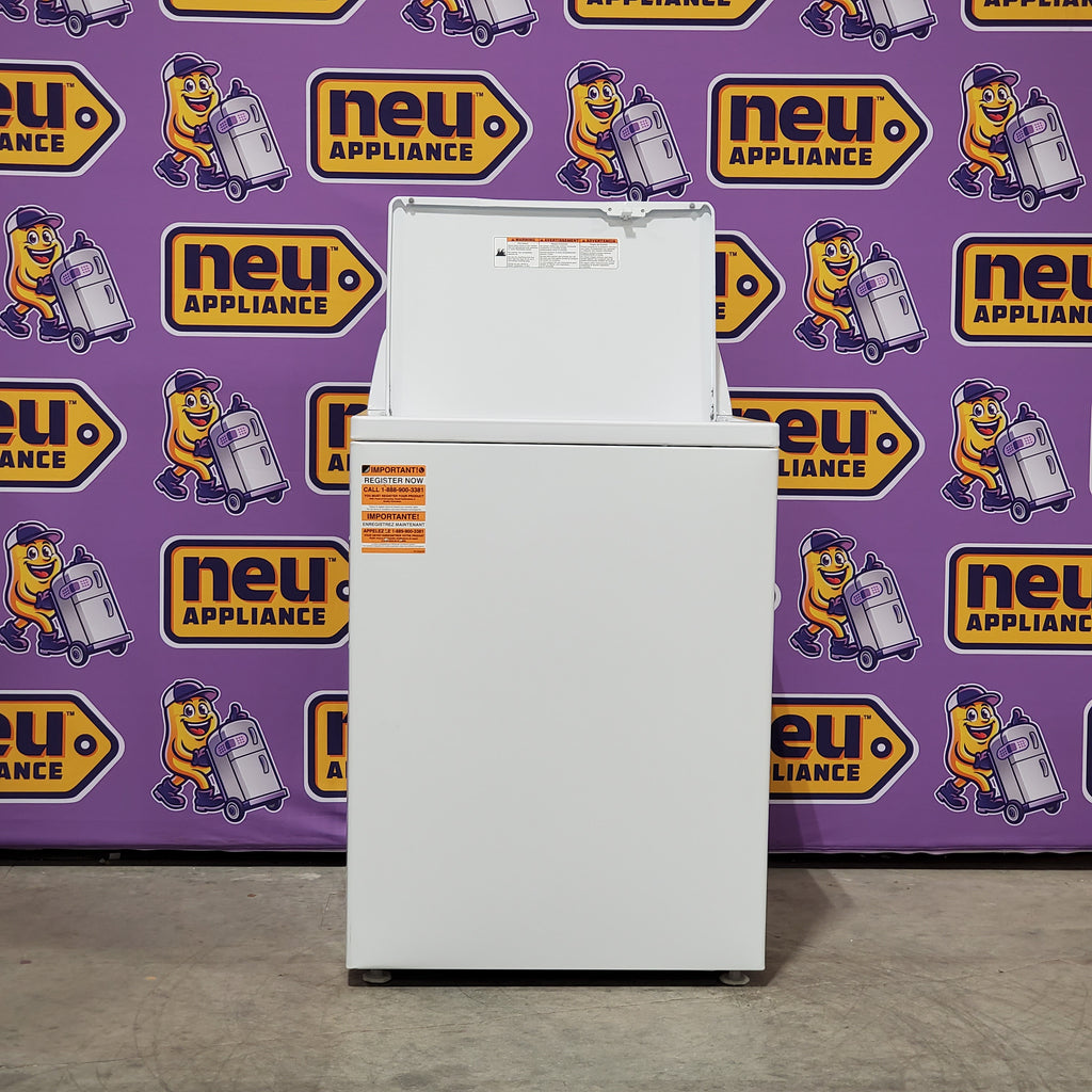 Amana Top Load 3.8 Cu. Ft. Washer with High Efficiency Agitator in White 24SD24 - NTW4519JW - Scratch & Dent (Minor)