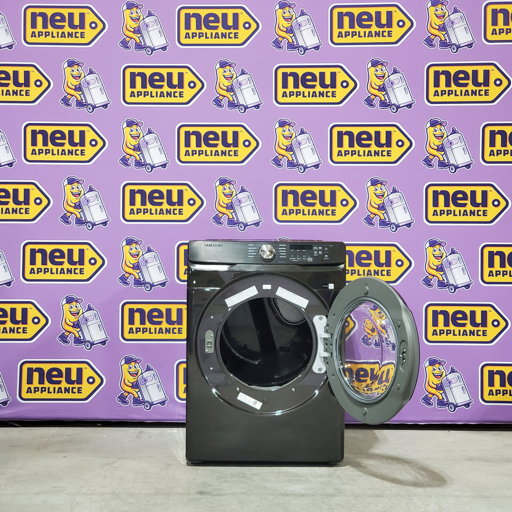 Pictures of Samsung Frontload Brushed Black7.5 Cu. Ft. Electric Dryer with Sensor Dry 6SD93 - DVE45T6000V - Open Box - Neu Appliance Outlet - Discount Appliance Outlet in Austin, Tx