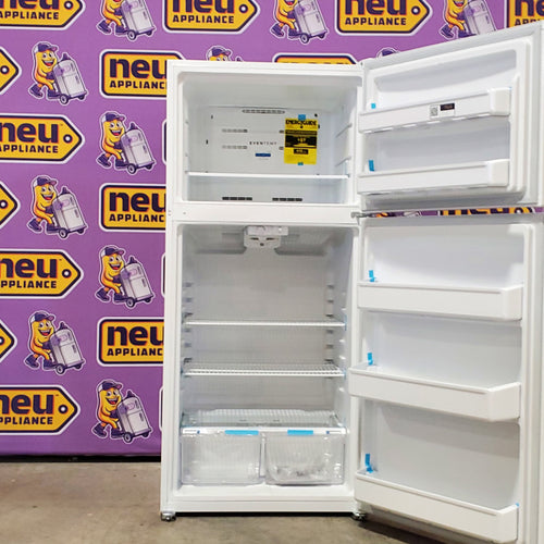 Frigidaire 30" Wide Garage Ready Top Freezer 18 Cu. Ft. Refrigerator with EvenTemp Cooling System and Spacious Interior Storage in White 24SD45 - FFTR1814WW - Scratch & Dent (Minor)