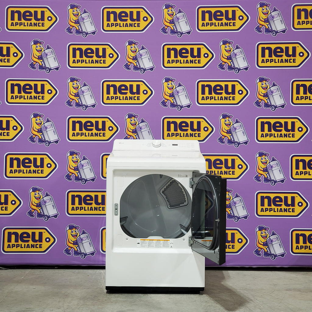 LG 7.3 cu. ft. Ultra Large Capacity Rear Control Gas Dryer with AI Sensing and ThinQ® Smart Features 25SD101 - DLG8201W - Scratch & Dent (Minor)