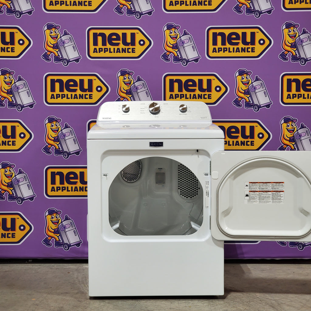 Pictures of Maytag Top Load 4.7 cu. ft. Agitator Washer with Extra Power and Deep Fill Option MVW5435PW - Open Box and MayTag 7.0 cu. ft. Top Load Electric Wrinkle Prevent Dryer 16090 - MED4500MW - Scratch & Dent (Minor) - Neu Appliance Outlet - Discount Appliance Outlet in Austin, Tx