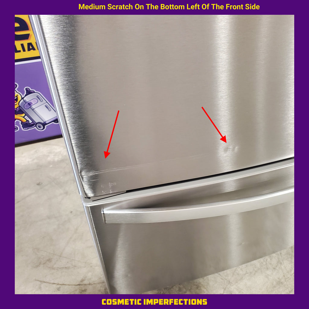 Pictures of Whirlpool 36 in. 24.7 cu. ft. Standard Depth French Door Refrigerator in Fingerprint Resistant Stainless Steel WRFF3436RZ- Scratch & Dent (Moderate) - Neu Appliance Outlet - Discount Appliance Outlet in Austin, Tx