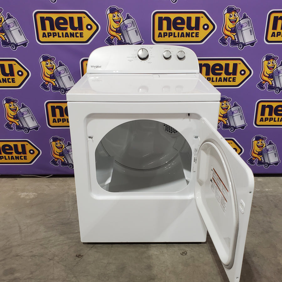 Whirlpool White Electric Extra Large 7.0 Cu. Ft. Dryer with Wrinkle Shield 22221438 - WED4815EW - Scratch & Dent (Moderate)