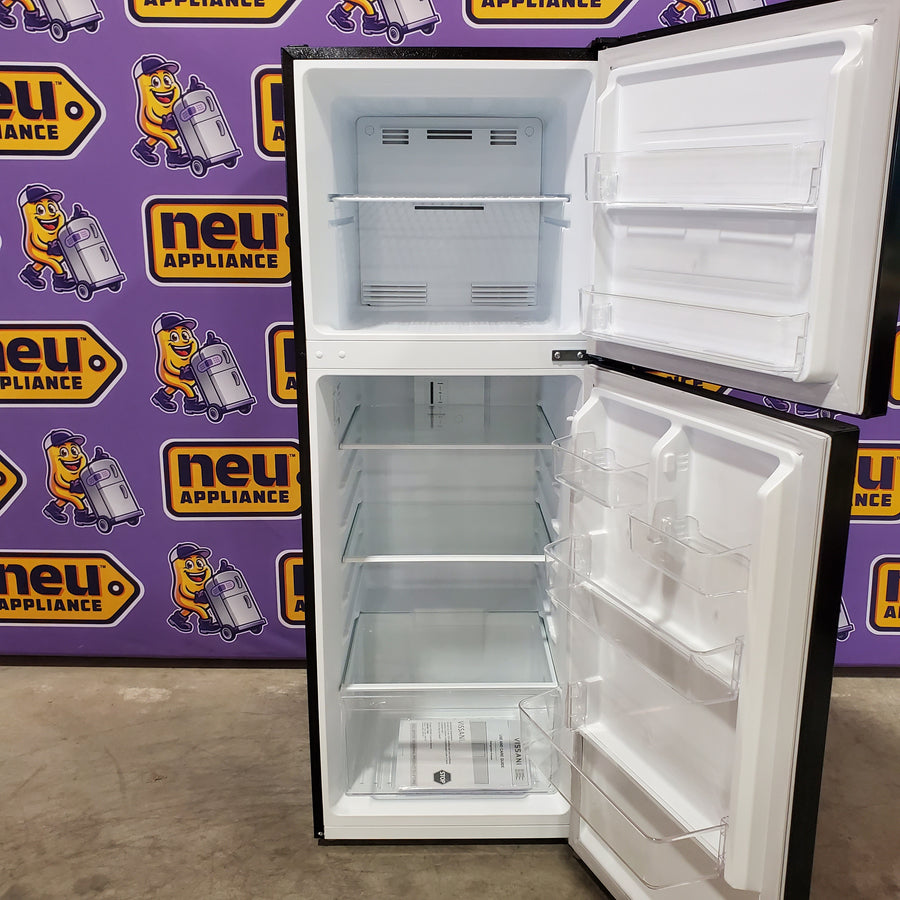 Vissani Black Top Freezer 10.1 Cu. Ft. Refrigerator with No Frost Design MDTF10BK - Open Box