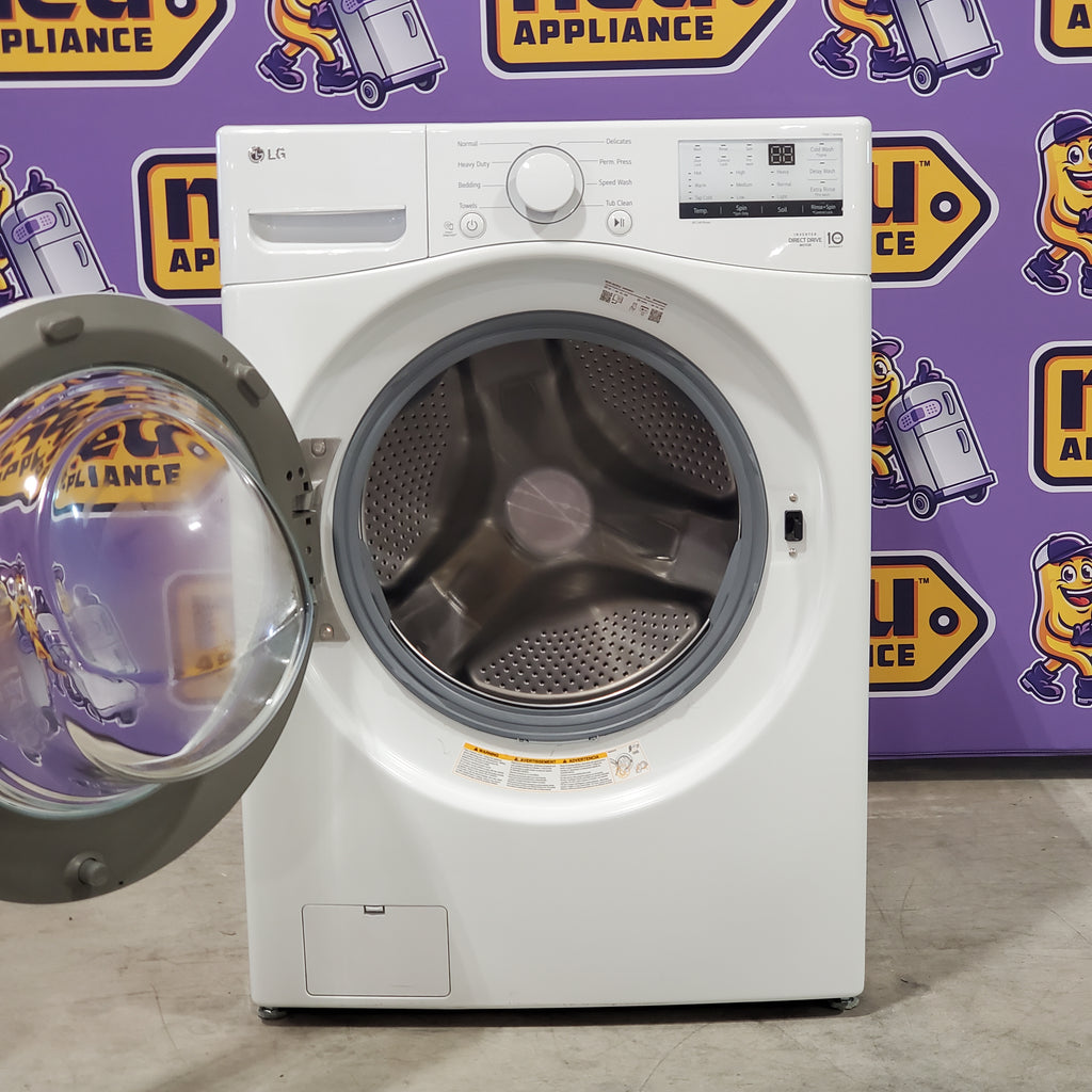 Pictures of LG White Ultra Large Capacity Front Load 4.5 Cu. Ft. Washer with ColdWash Technology WM3400CW - Scratch and Dent (Minor) - Neu Appliance Outlet - Discount Appliance Outlet in Austin, Tx