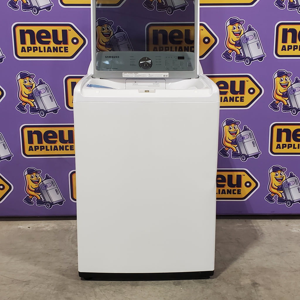 Pictures of Samsung 4.5 cu. ft. Top Load Washer with Vibration Reduction Technology+ in White 1CR05083 - WA45T3200AW - Certified Refurbished - Neu Appliance Outlet - Discount Appliance Outlet in Austin, Tx