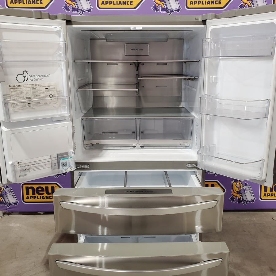 LG 30 cu. ft. Smart French Door Refrigerator with Craft Ice™ & Full-Convert™ Drawer 31135SD270 - LRMXS3006S - Scratch & Dent (Minor)