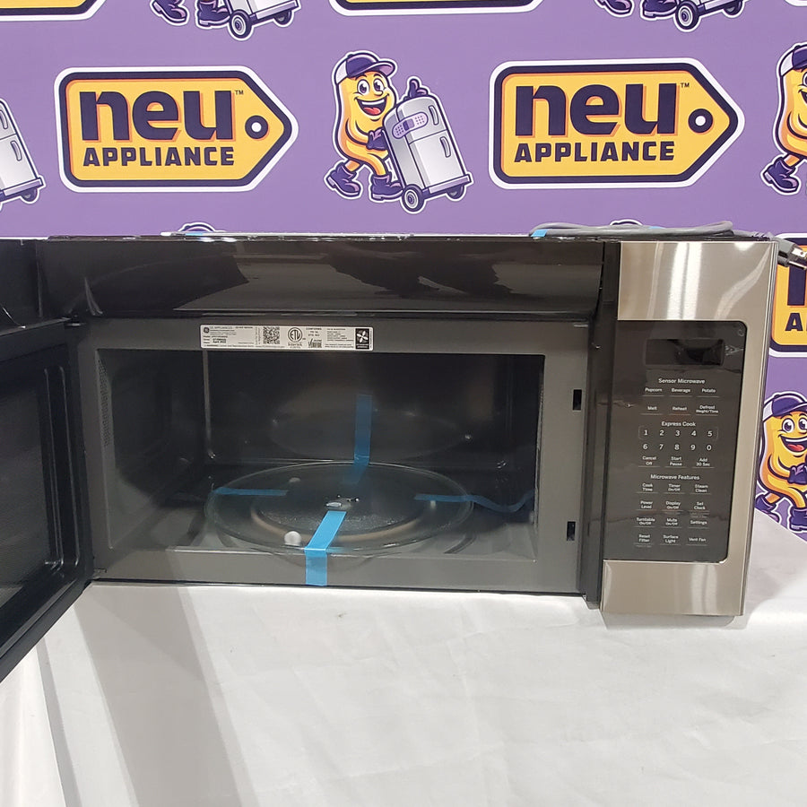 GE Over-The-Range Sensor 1.9 Cu. Ft. Microwave Oven with Filter Indication Light and Steam Clean 17SD230 - JVM7195SKSS - Open Box