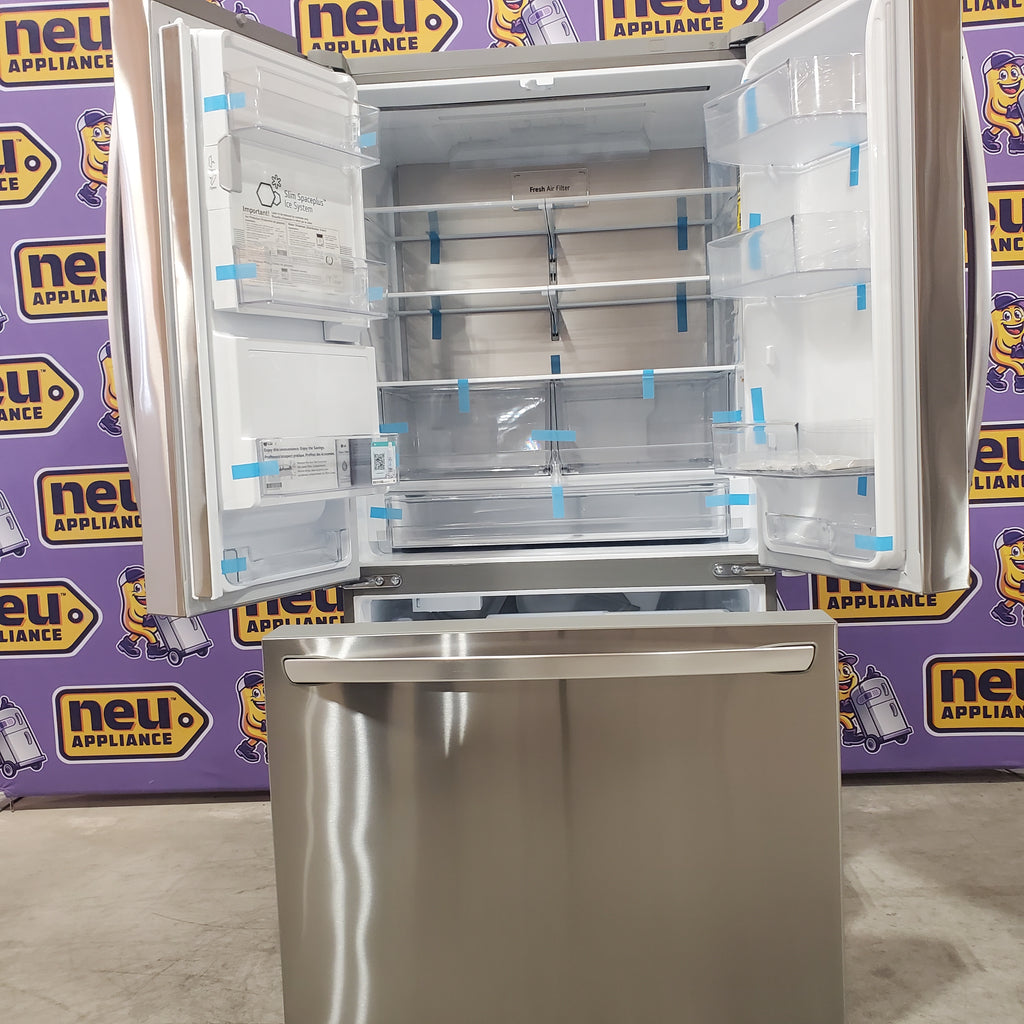 Pictures of LG 26 cu ft ENERGY STAR Counter-depth Smart French Door Refrigerator in Fingerprint Resistant Stainless Steel with Dual Ice Maker 3SD670 - LRFXC2606S - Open Box - Neu Appliance Outlet - Discount Appliance Outlet in Austin, Tx