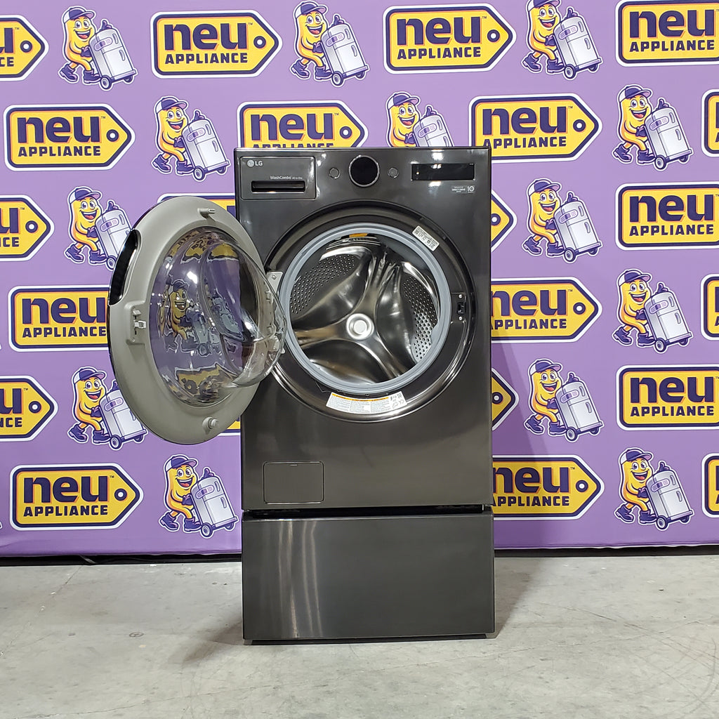 Pictures of LG Ventless Washer/Dryer Combo LG WashCombo™ All-in-One 5.0 cu. ft. Mega Capacity with Inverter HeatPump™ Technology and Direct Drive Motor 3SD629 - WM6998HBA - Open Box - Neu Appliance Outlet - Discount Appliance Outlet in Austin, Tx