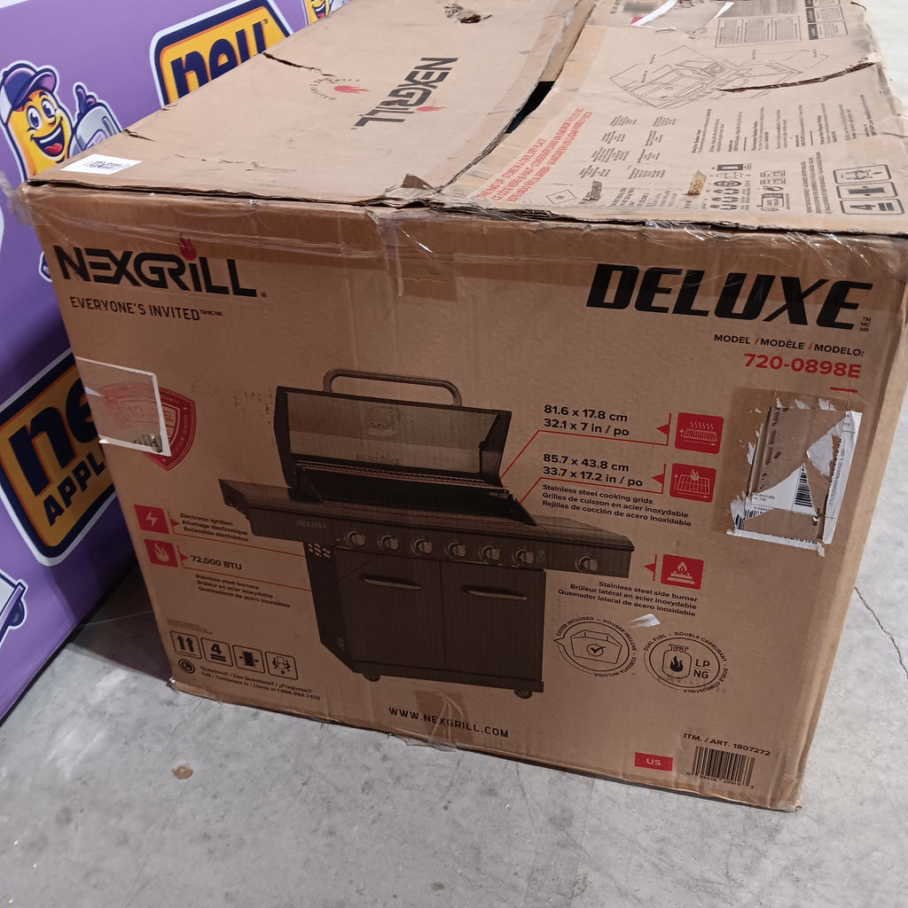 Nexgrill Deluxe 7-Burner Gas Grill with Stainless Steel Side Burner 30131SD48 - 720-0898E - New in Box