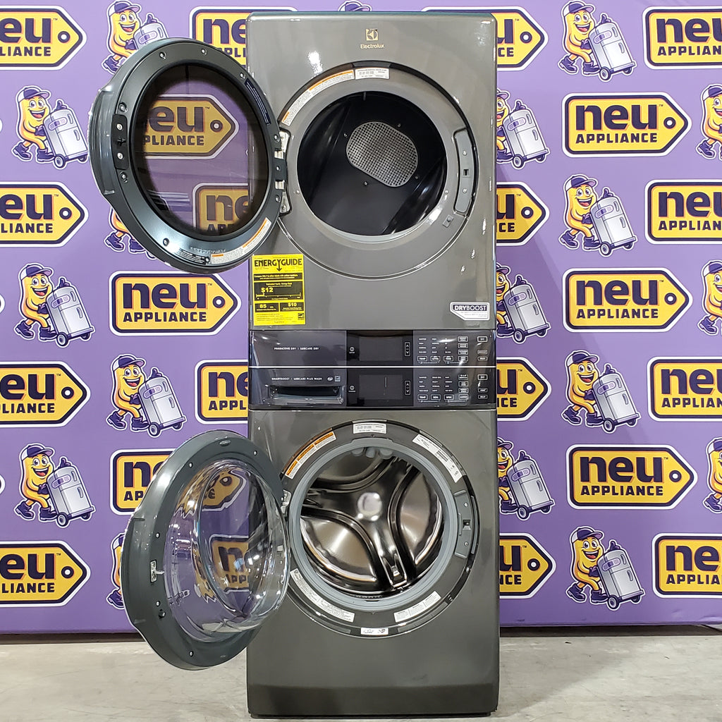 Pictures of Electrolux Titanium 600 Series Laundry Tower Single Unit 4.5 cu ft Washer & 8 cu ft Electric Dryer ELTE7600AT - Scratch & Dent (Minor) - Neu Appliance Outlet - Discount Appliance Outlet in Austin, Tx
