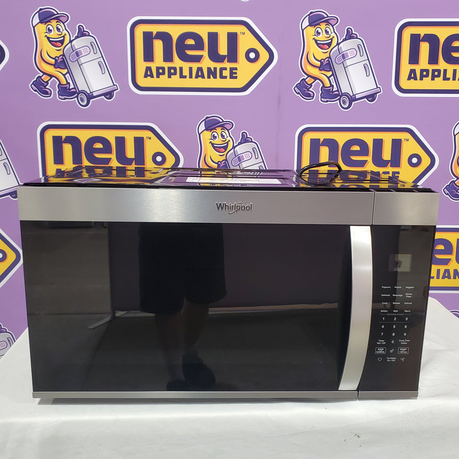 Whirlpool 1.9-cu ft Over-the-Range Microwave with Sensor Cooking in Stainless Steel WMMS3330RZ - Open Box