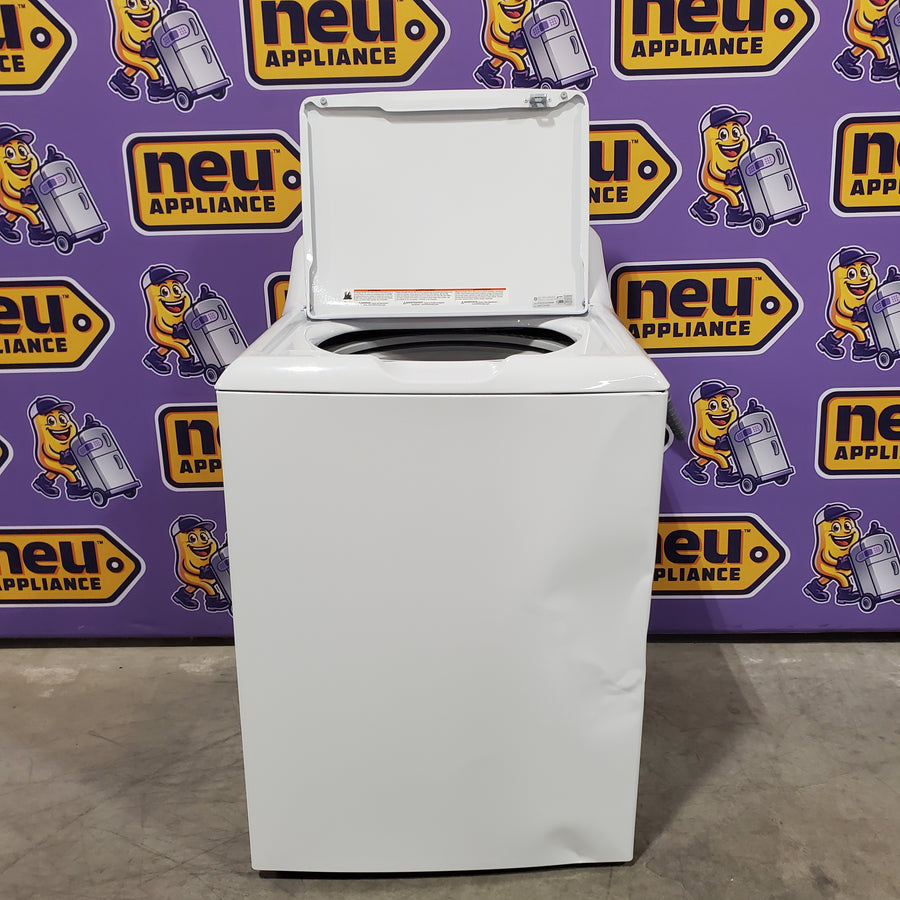 Hotpoint® 4.0 cu. ft. Capacity Washer with Cold Plus and Water Level Control HTW265ASWWW - Scratch & Dent (Major) and Hotpoint 6.2 cu. ft. Capacity Electric Dryer with Up To 120 ft. Venting and Shallow Depth 16189 - HTX26EASWWW - Scratch & Dent (Major)
