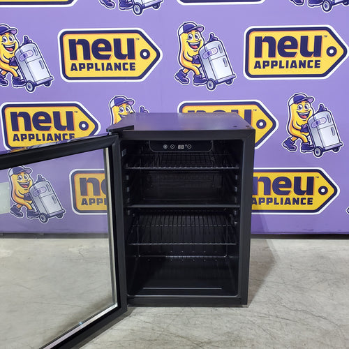 SIMZLIFE 17.4-in 100-Can Black Built-in/Freestanding Beverage Refrigerator Wine Cooler with Insulation Glazed Door 251313SD1056 - BR001-95 - Scratch & Dent (Minor)