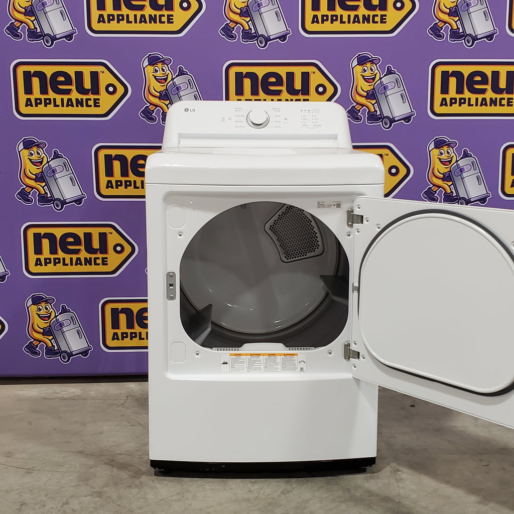 Pictures of LG 7.3 Cu. Ft. Electric Rear Control Ultra Large Capacity Dryer in White with Sensor Dry DLE6100W - Certified Refurbished - Neu Appliance Outlet - Discount Appliance Outlet in Austin, Tx