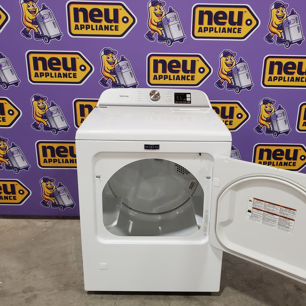 Pictures of Maytag Top Load 4.8 cu ft Washer with Deep Fill and Slow-Close Glass Lid MVW6200KW - Scratch & Dent (Minor) and Maytag 7.0 cu. ft Top Load Gas Dryer with Moisture Sensing 16167 - MGD6200KW - Scratch and Dent (Minor) - Neu Appliance Outlet - Discount Appliance Outlet in Austin, Tx