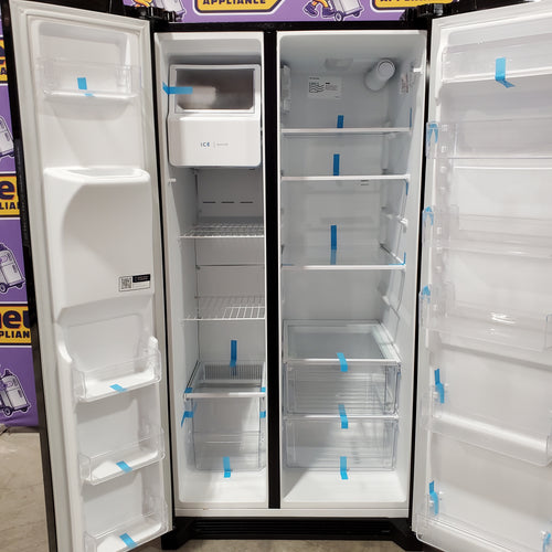 Pictures of Frigidaire Black 26 Cu. Ft. Standard-Depth ENERGY STAR Side-by-Side Refrigerator with EvenTemp™ Cooling System 22231SD329 - FRSS2623AB - Scratch & Dent (Minor) - Neu Appliance Outlet - Discount Appliance Outlet in Austin, Tx