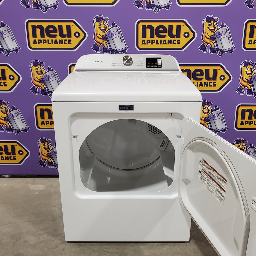Maytag Top Load 4.8 cu ft Washer with Deep Fill and Slow-Close Glass Lid MVW6200KW - Scratch & Dent (Minor) and Maytag 7.0 cu ft Electric Dryer with Moisture Sensing and Quick Dry Cycle 16203 - MED6200KW - Scratch & Dent (Minor)