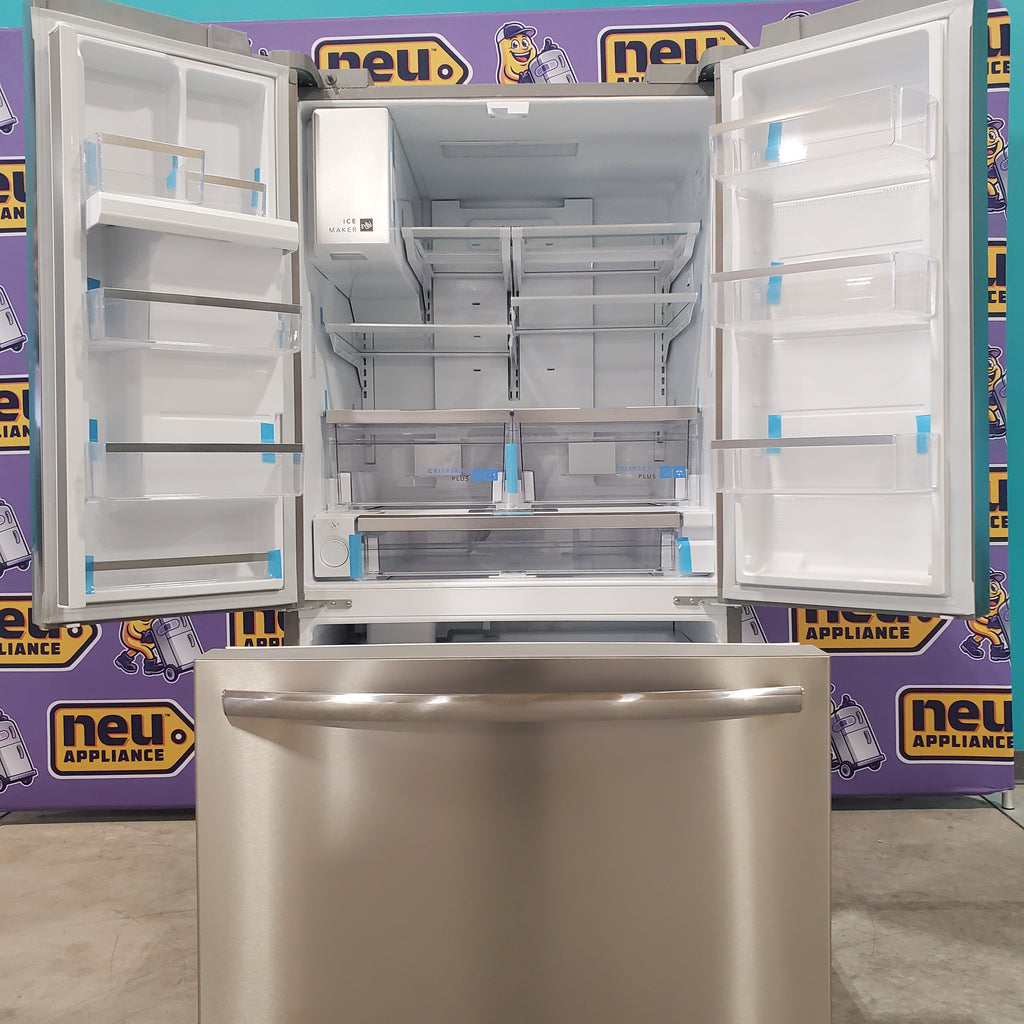 Pictures of Smudge-Proof Stainless Steel ENERGY STAR Frigidaire Gallery 27.8 cu. ft. 3 Door French Door Refrigerator with Dual Ice Maker- Open Box - Neu Appliance Outlet - Discount Appliance Outlet in Austin, Tx
