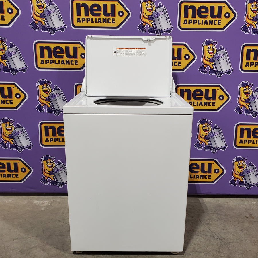 Whirlpool 3.8–3.9 Cu. Ft. Top Load Washer with 2 in 1 Removable Agitator and Soil Level Selection WTW4957PW - Scratch & Dent (Minor) and Whirlpool White Electric 7.0 Cu. Ft. Dryer with Auto Dry 16186 - WED4950HW - Scratch & Dent (Minor)