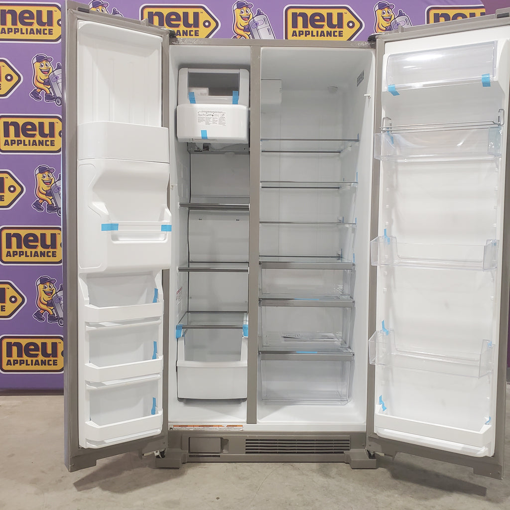 Pictures of Whirlpool Side By Side 36 In. Wide Refrigerator with Can Caddy and Frameless Glass Shelves WRS325SDHZ - Scratch and Dent (Minor) - Neu Appliance Outlet - Discount Appliance Outlet in Austin, Tx