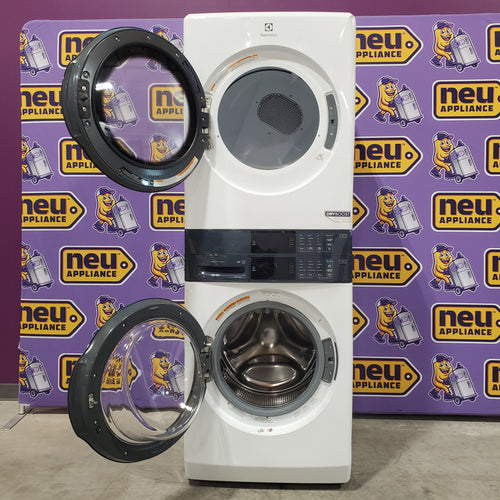 Pictures of Electrolux 300 Series Laundry Tower Single Unit Washer & Electric Dryer with LuxCare® Wash System in White ELTE7300AW - Scratch & Dent (Minor) - Neu Appliance Outlet - Discount Appliance Outlet in Austin, Tx