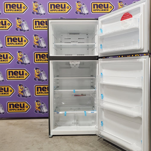 Pictures of Frigidaire Top Freezer 20 Cu. Ft. Refrigerator with EvenTemp Cooling System in Stainless Steel LFTR2045VF - Scratch and Dent (Minor) - Neu Appliance Outlet - Discount Appliance Outlet in Austin, Tx