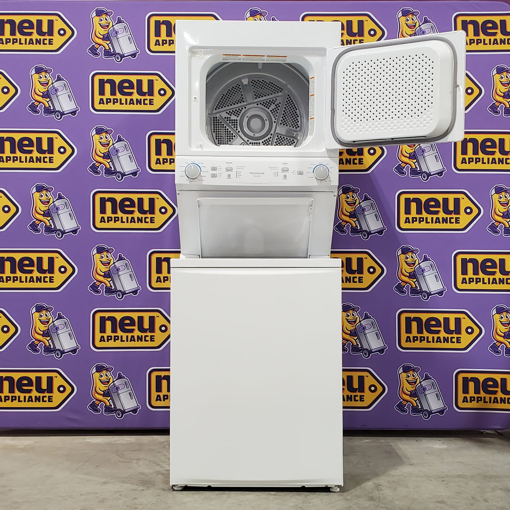 Pictures of Frigidaire Electric Washer/Dryer Laundry Center - 3.9 Cu. Ft Washer and 5.5 Cu. Ft. Dryer FLCE7522AW - Open Box - Neu Appliance Outlet - Discount Appliance Outlet in Austin, Tx