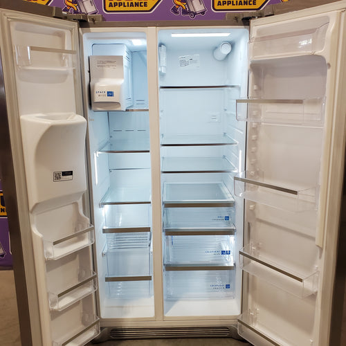 Pictures of Frigidaire Gallery Smudge Proof Stainless Steel 26 Cu. Ft. Side by Side Refrigerator with Bright LED Lighting 20132SD375 - GRSS2652AF - Scratch & Dent (Major) - Neu Appliance Outlet - Discount Appliance Outlet in Austin, Tx