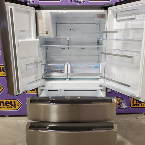 Frigidaire Gallery 22 Cu. Ft. 4-Door Counter-depth French Door Refrigerator with Ice Maker (Fingerprint Resistant Stainless Steel) ENERGY STAR 20232SD618 - GRMC2273CF - Scratch & Dent (Major)