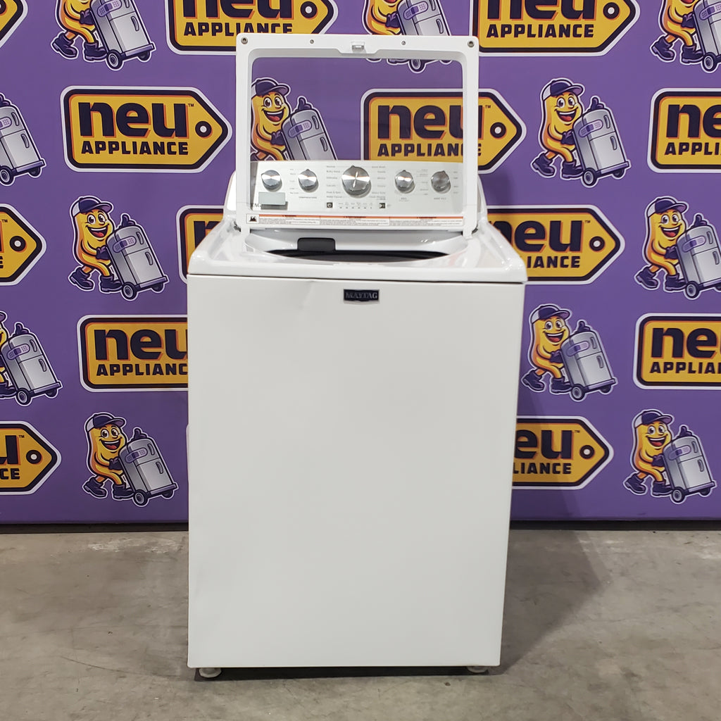 Maytag Top Load 4.8 cu ft Power Impeller Washer with Extra Power Option and Deep Fill 7SD696 - MVW5430MW - Scratch & Dent (Moderate)