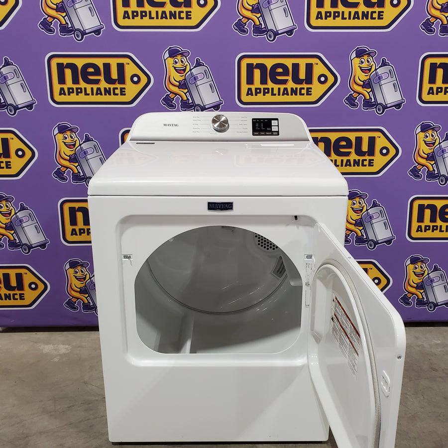 Maytag 7.0 cu ft Electric Dryer with Moisture Sensing and Quick Dry Cycle MED6200KW - Scratch & Dent (Minor)