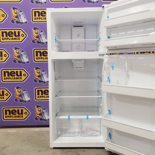 Pictures of Frigidaire Top Freezer 18 Cu. Ft. Capacity Refrigerator with Spacious Interior Storage and Bright LED Lighting in White FFHT1822UW - Scratch and Dent (Minor) - Neu Appliance Outlet - Discount Appliance Outlet in Austin, Tx