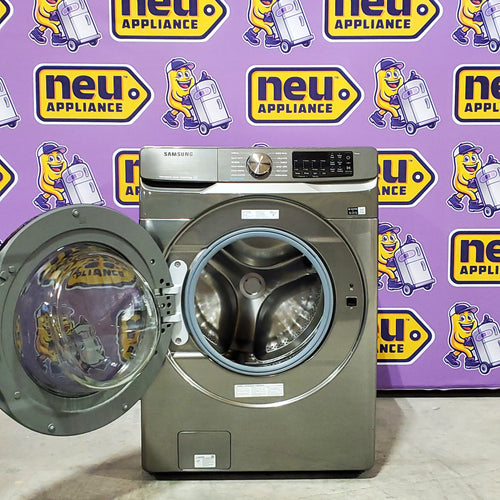 Samsung 4.5 cu. ft. Large Capacity Smart Front Load Washer with Super Speed Wash in Platinum 5SD188 - WF45B6300AP - Scratch & Dent (Minor)