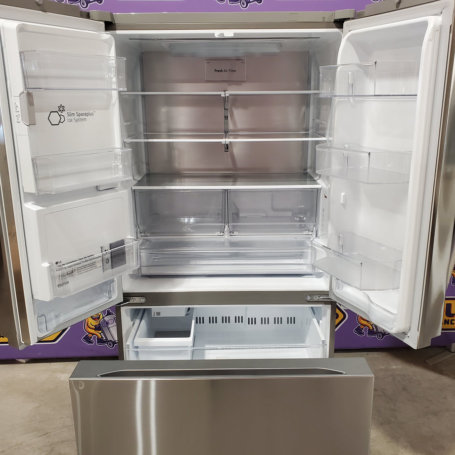 LG 26 cu. ft. Counter-Depth MAX™, French Door Refrigerator, with Craft Ice™ 31135SD273 - LRRXC2606S - Scratch & Dent (Major)