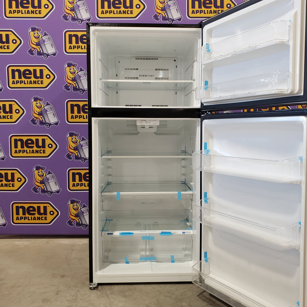 Pictures of Frigidaire Black 20 Cu. Ft. Garage Ready Top Freezer Refrigerator FFTR2045VB - Scratch & Dent - Minor - Neu Appliance Outlet - Discount Appliance Outlet in Austin, Tx